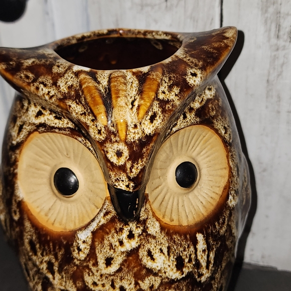 Ceramic Owl Vase - Picture 2 of 8